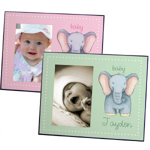 Personalized Baby Elephant Printed Frame