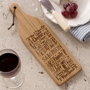 Wine Word-Art Cutting Board