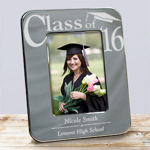 Engraved Silver Graduation Picture Frame