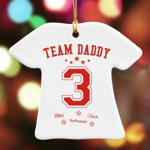 Team Dad T-Shirt Ornament