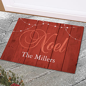 Personalized Noel Welcome Doormat