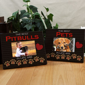 Personalized Best Pets Are Rescued Printed Frame