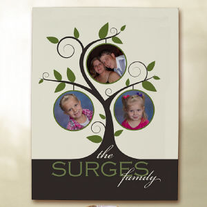 Personalized Family Tree Collage Canvas