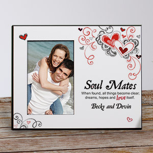 Personalized Soul Mates Printed Frame