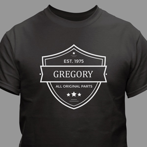 Personalized All Original Parts T-Shirt