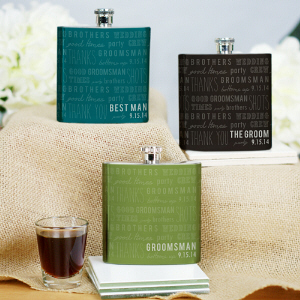 Personalized Wedding Party Flask