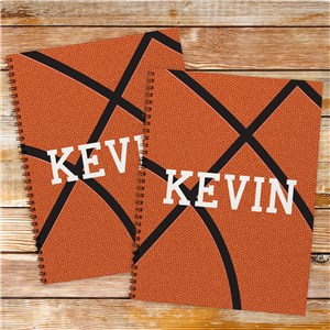 Personalized Basketball Notebook Set