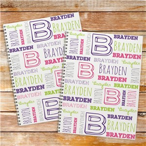 Personalized Kid's Name Notebook Set