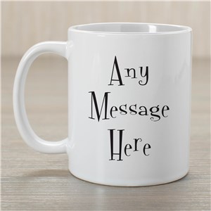 Whimsical Personalized Message Mug