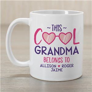 Personalized This Cool Grandma Belongs To Mug