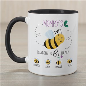 Personalized Mommy's Reasons To Be Happy Mug
