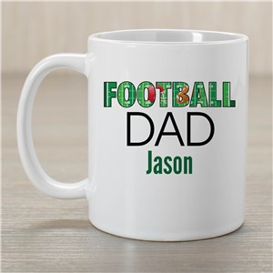 Personalized Football Dad Mug