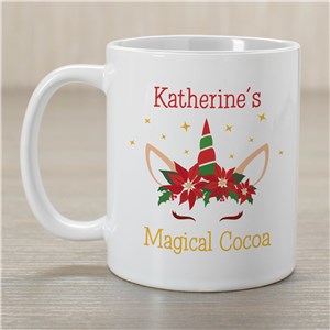 Personalized Yellow Unicorn Magical Cocoa Mug