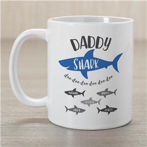 Personalized Daddy Shark Coffee Mug