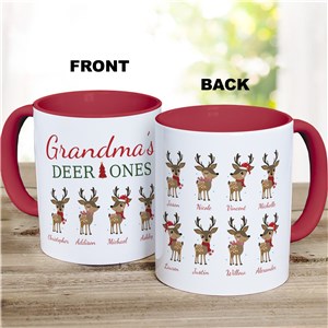 Personalized Reindeer Family Mug