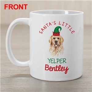 Personalized Santa's Little Yelper Coffee Mug