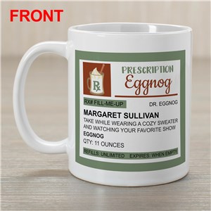 Personalized Prescription Eggnog Coffee Mug