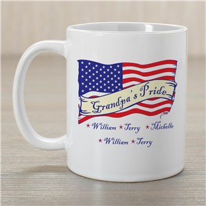 Personalized American Pride Ceramic Personalized Coffee Mug