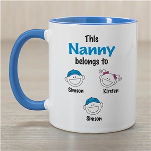 Personalized This Grandma Belongs to coffee Mug