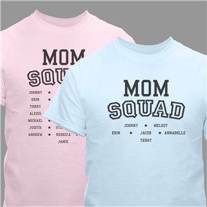 Personalized Moms Squad T-Shirt