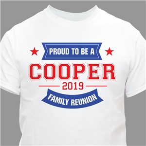 Personalized Family Reunion White T-shirt