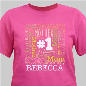 Personalized #1 Mother T-Shirt