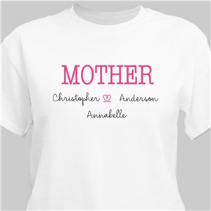 Personalized Grandma with Hearts T-Shirt