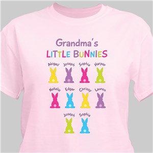 Personalized Grandma's Bunnies T-Shirt