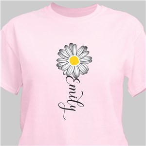Personalized Daisy Flower Name T-Shirt