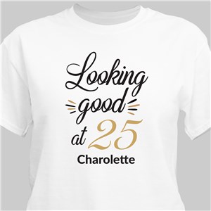 Looking Good Gold Confetti Personalized T-Shirt