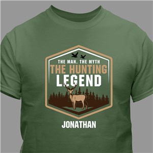 Personalized Man Myth Hunting Legend T-Shirt
