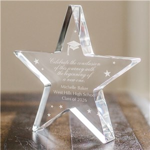 Personalized Graduation Acrylic Star Keepsake
