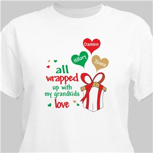 Personalized All Wrapped Up in Love Shirt