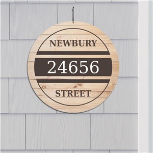 Personalized Wood Plank Address Sign