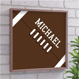 Personalized Football Framed Wall Sign