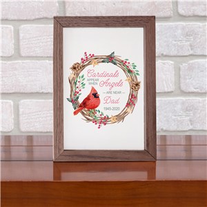 Personalized Cardinals Appear When Angels Are Near Table Top Sign