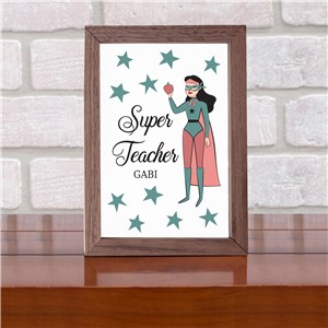 Personalized Super Teacher Table Top Sign