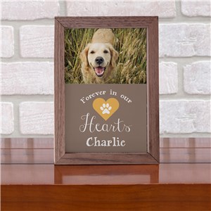 Forever In Our Hearts Whimsical Photo Upload Table Top Sign