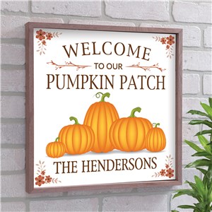 Personalized Welcome to our pumpkin patch 16x16 Pallet