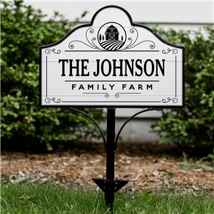 Personalized Family Farm Magnetic Yard Sign