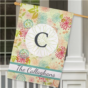 Personalized Modern Spring House Flag
