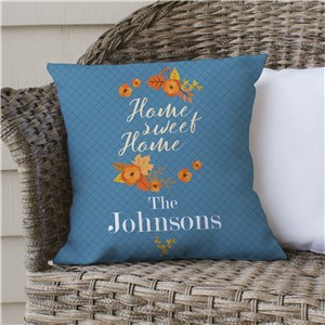 Personalized Home Sweet Home Throw Pillow