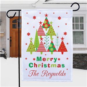 Personalized Christmas Garden Flag