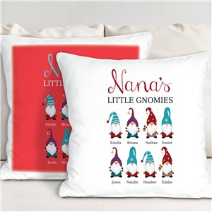 Personalized Little Gnomies Throw Pillow