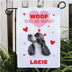 Personalized Woof You Be Mine? Garden Flag