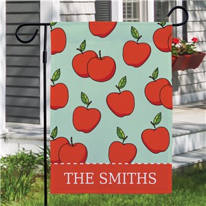 Personalized Apples Garden Flag
