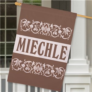 Personalized Family Welcome House Flag