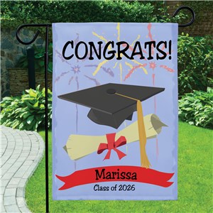 Graduation Congrats Personalized Garden Flag