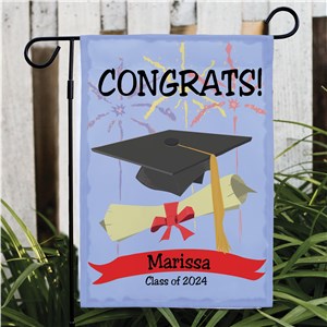 Graduation Congrats Personalized Garden Flag