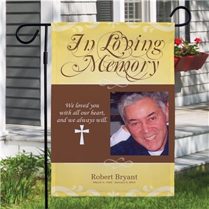 Remembrance Photo Memorial Garden Flag